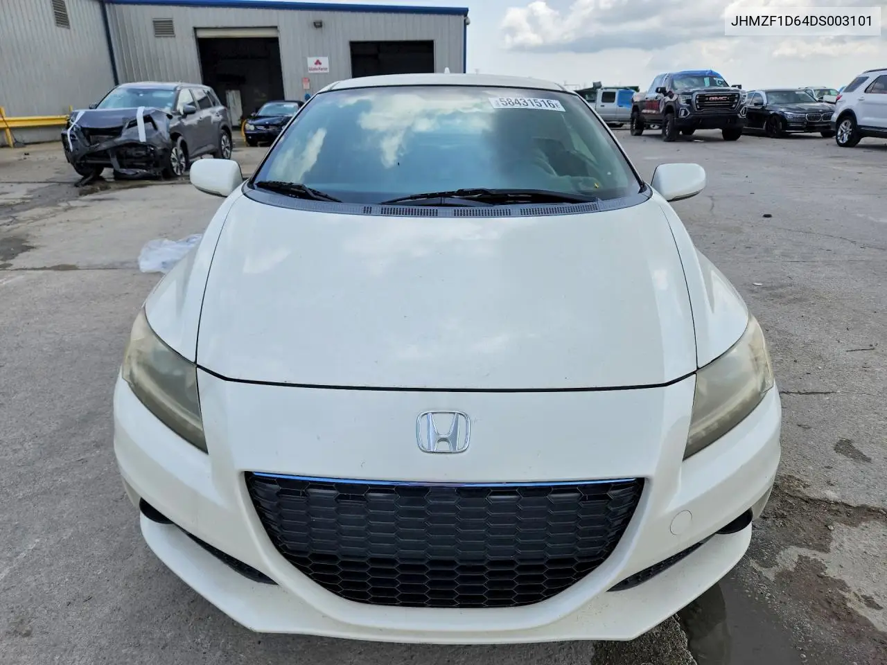 2013 Honda Cr-Z Ex VIN: JHMZF1D64DS003101 Lot: 58431516