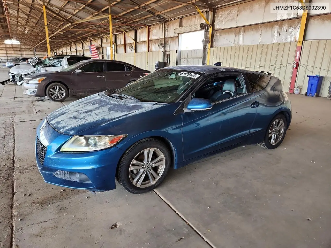 2013 Honda Cr-Z Ex VIN: JHMZF1C68DS002390 Lot: 61018436