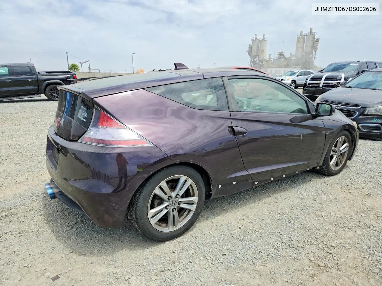 2013 Honda Cr-Z Ex VIN: JHMZF1D67DS002606 Lot: 61808546