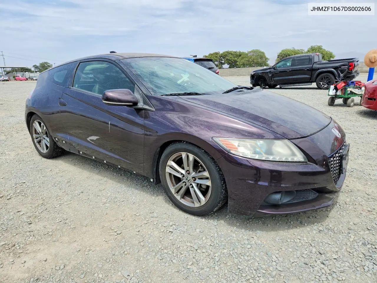 2013 Honda Cr-Z Ex VIN: JHMZF1D67DS002606 Lot: 61808546