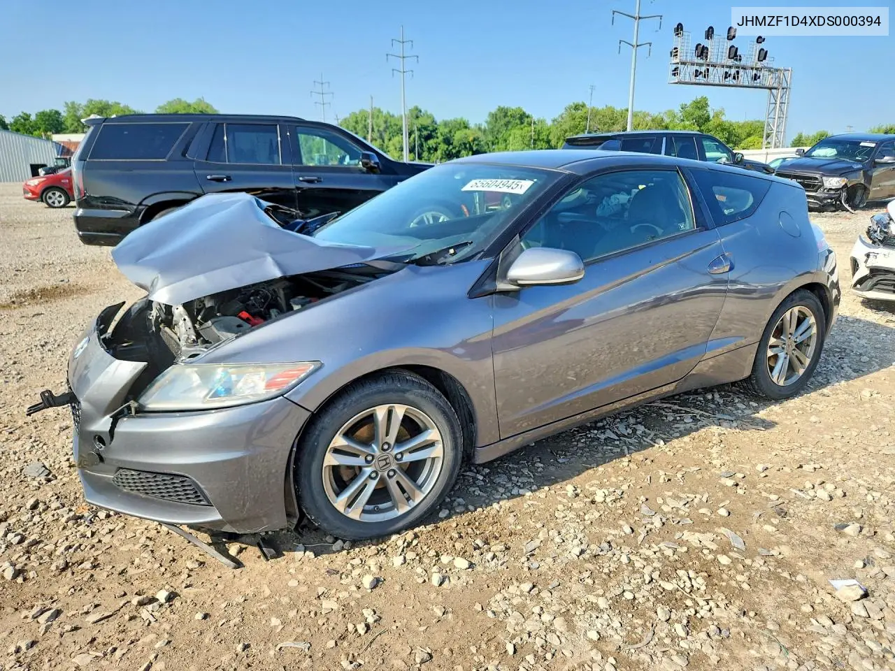 2013 Honda Cr-Z VIN: JHMZF1D4XDS000394 Lot: 85604945