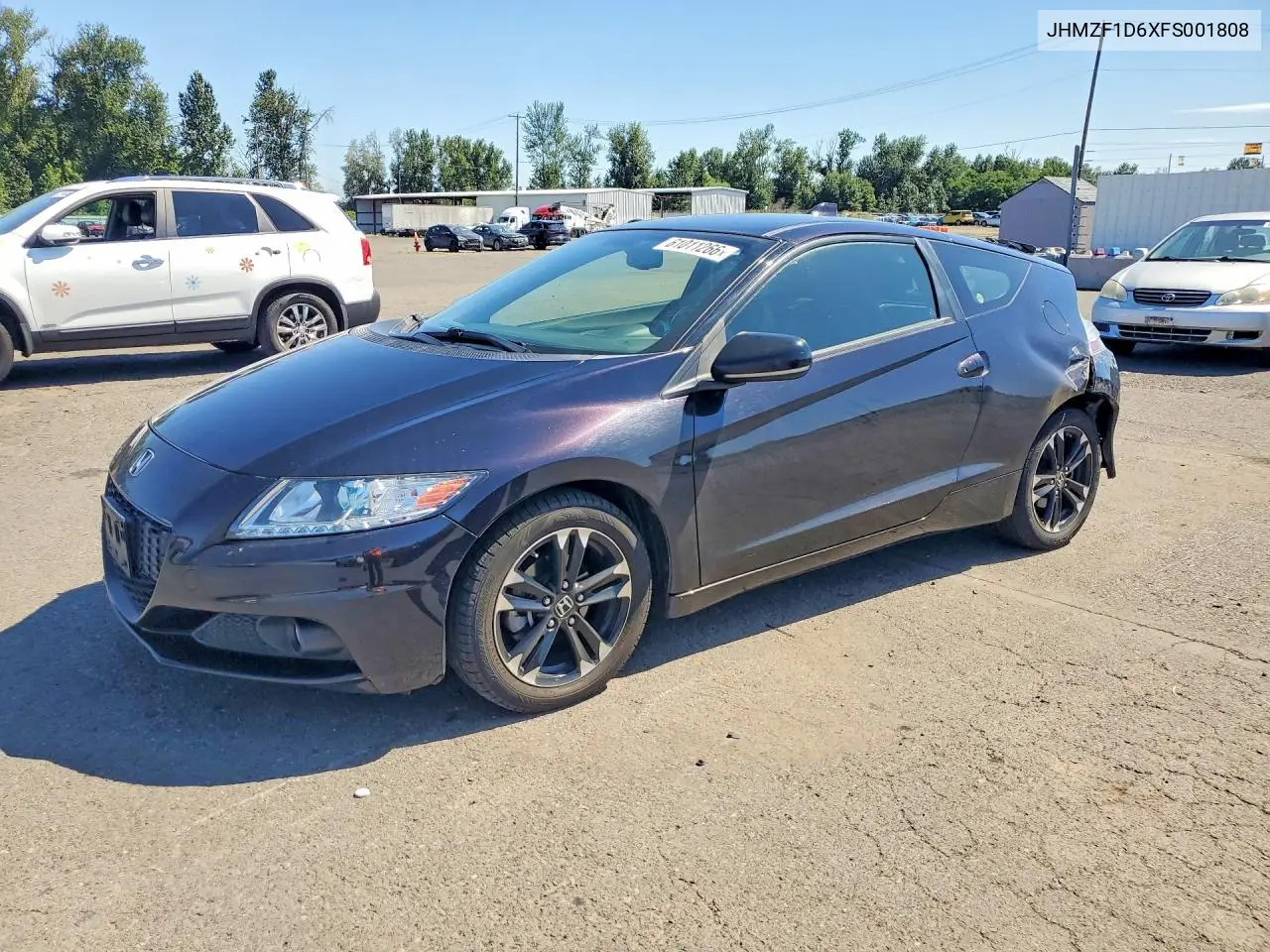 2015 Honda Cr-Z Ex VIN: JHMZF1D6XFS001808 Lot: 61011266
