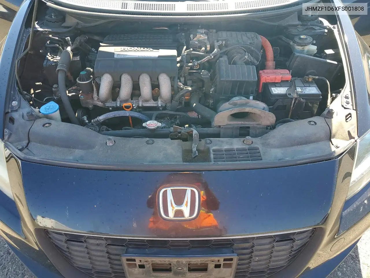 2015 Honda Cr-Z Ex VIN: JHMZF1D6XFS001808 Lot: 61011266
