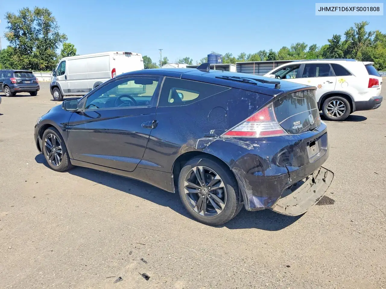 2015 Honda Cr-Z Ex VIN: JHMZF1D6XFS001808 Lot: 61011266