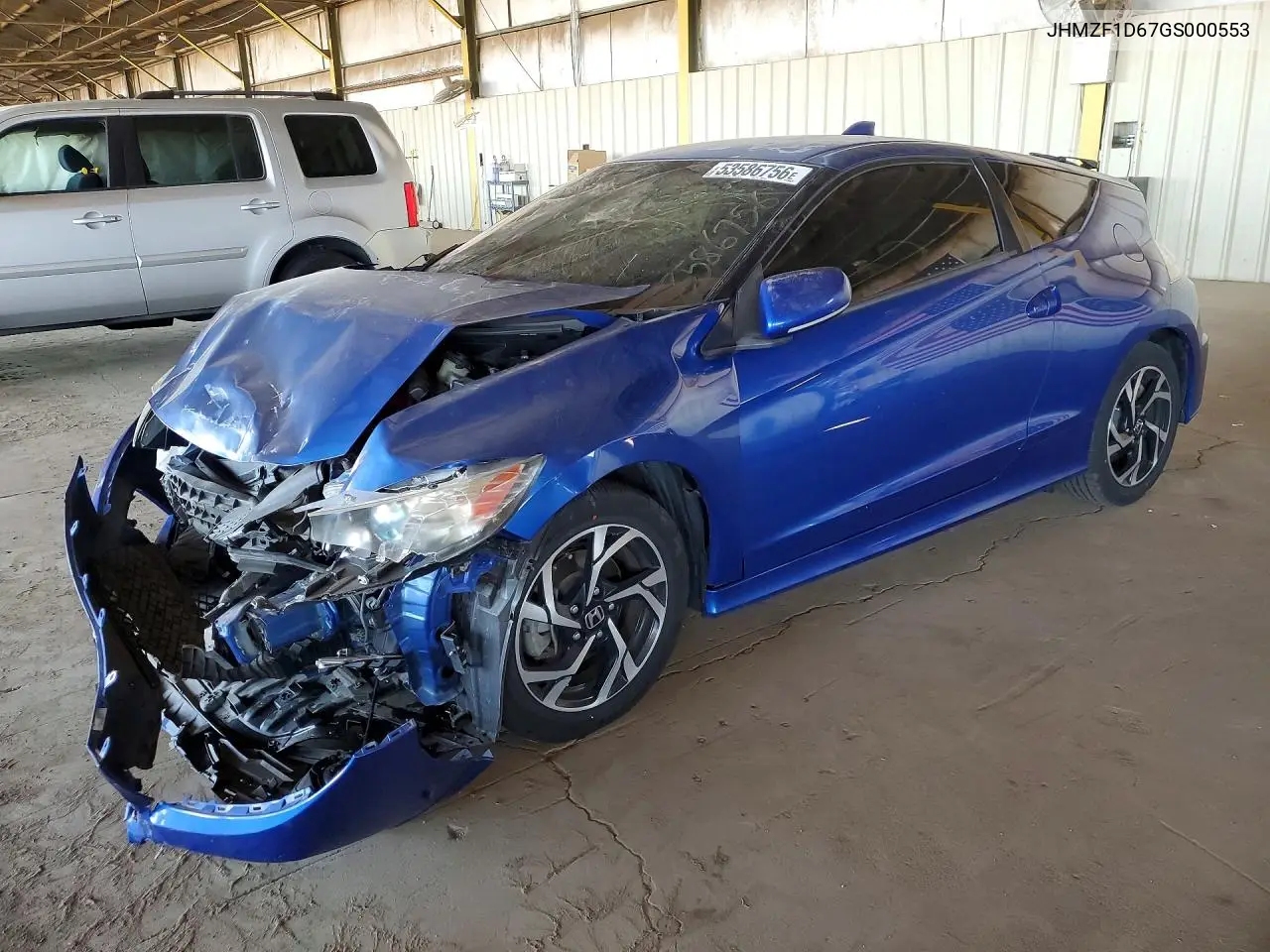 2016 Honda Cr-Z Ex VIN: JHMZF1D67GS000553 Lot: 53586756
