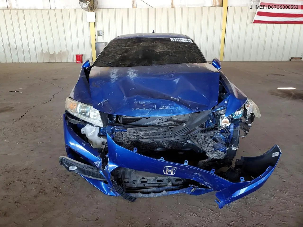 2016 Honda Cr-Z Ex VIN: JHMZF1D67GS000553 Lot: 53586756