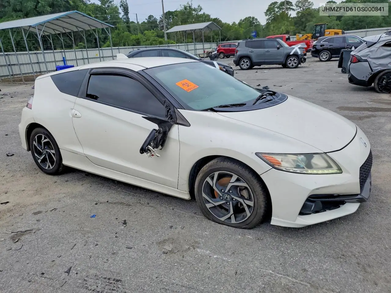 2016 Honda Cr-Z Ex VIN: JHMZF1D61GS000841 Lot: 57633746