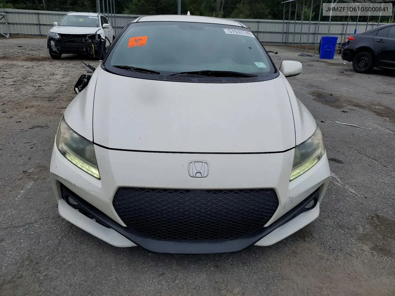 2016 Honda Cr-Z Ex VIN: JHMZF1D61GS000841 Lot: 57633746