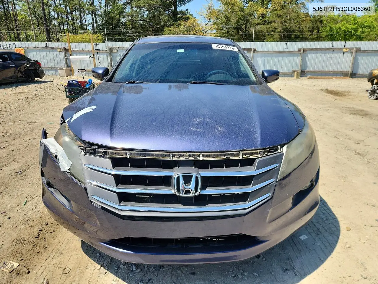 2012 Honda Crosstour Exl VIN: 5J6TF2H53CL005360 Lot: 50194176