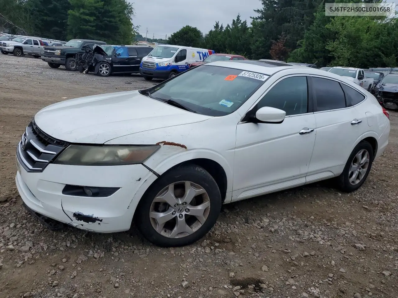 2012 Hond Crosstour VIN: 5J6TF2H50CL001668 Lot: 57125326