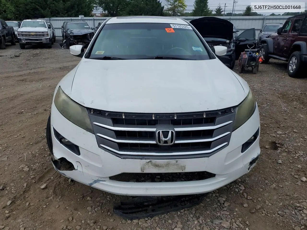 2012 Hond Crosstour VIN: 5J6TF2H50CL001668 Lot: 57125326
