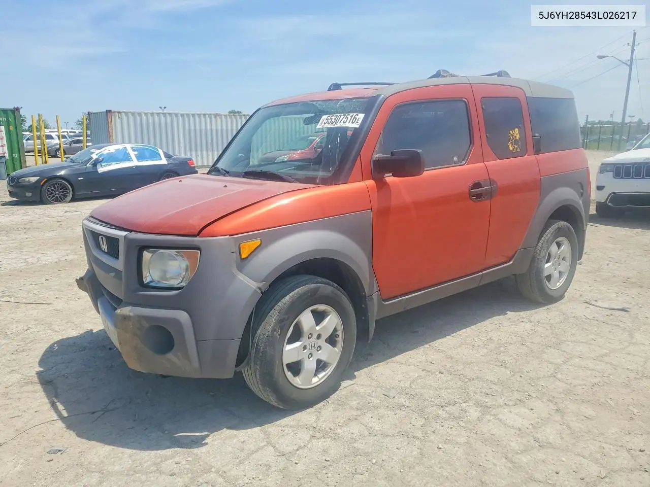 2003 Honda Element Ex VIN: 5J6YH28543L026217 Lot: 55307516