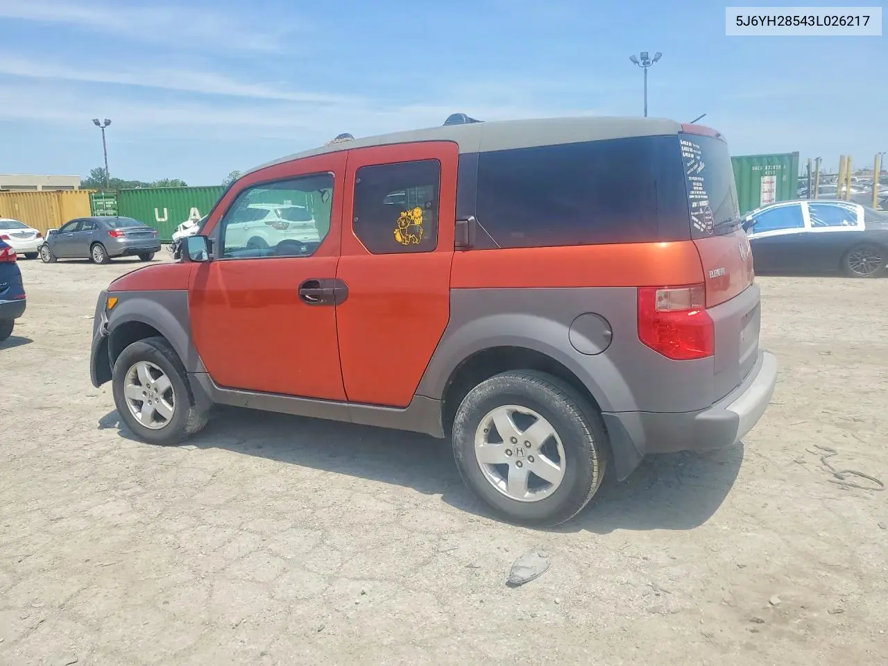 2003 Honda Element Ex VIN: 5J6YH28543L026217 Lot: 55307516