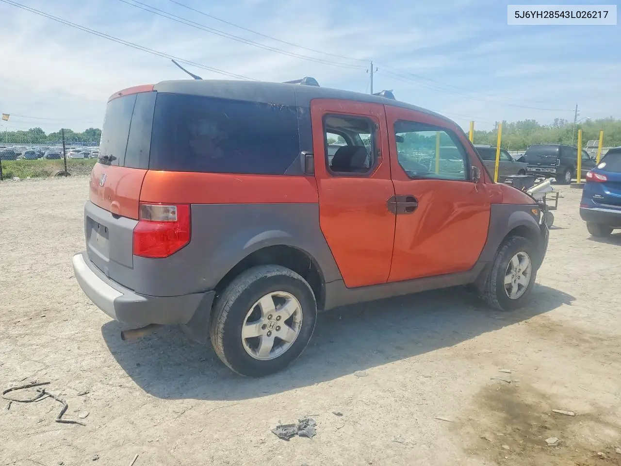 2003 Honda Element Ex VIN: 5J6YH28543L026217 Lot: 55307516