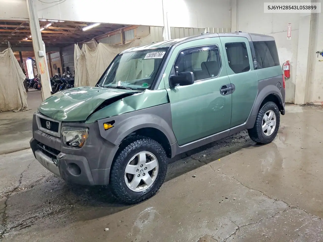 2003 Honda Element Ex VIN: 5J6YH28543L053899 Lot: 56990766