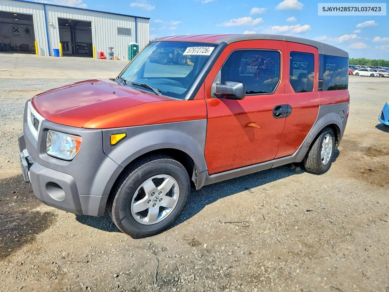 2003 Honda Element Ex VIN: 5J6YH28573L037423 Lot: 57972726