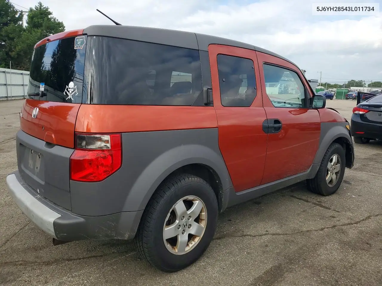 2003 Honda Element Ex VIN: 5J6YH28543L011734 Lot: 58999416