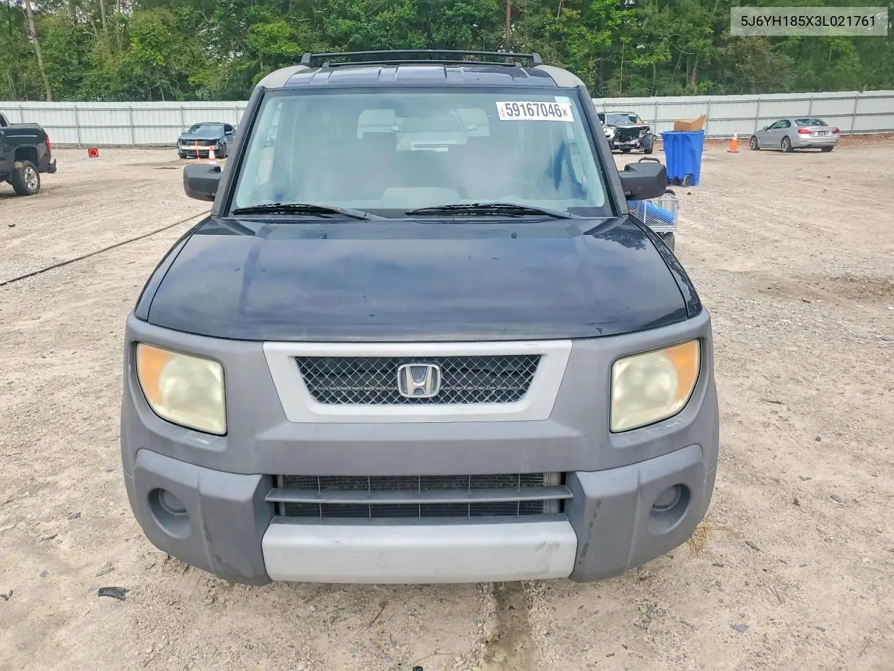 2003 Honda Element Ex VIN: 5J6YH185X3L021761 Lot: 59167046