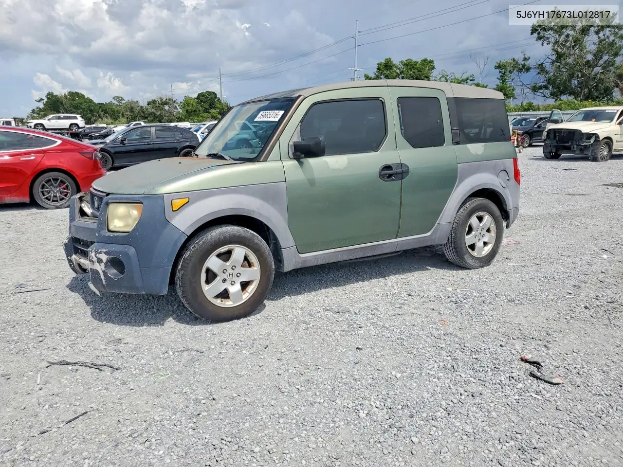 2003 Honda Element Ex VIN: 5J6YH17673L012817 Lot: 59685316