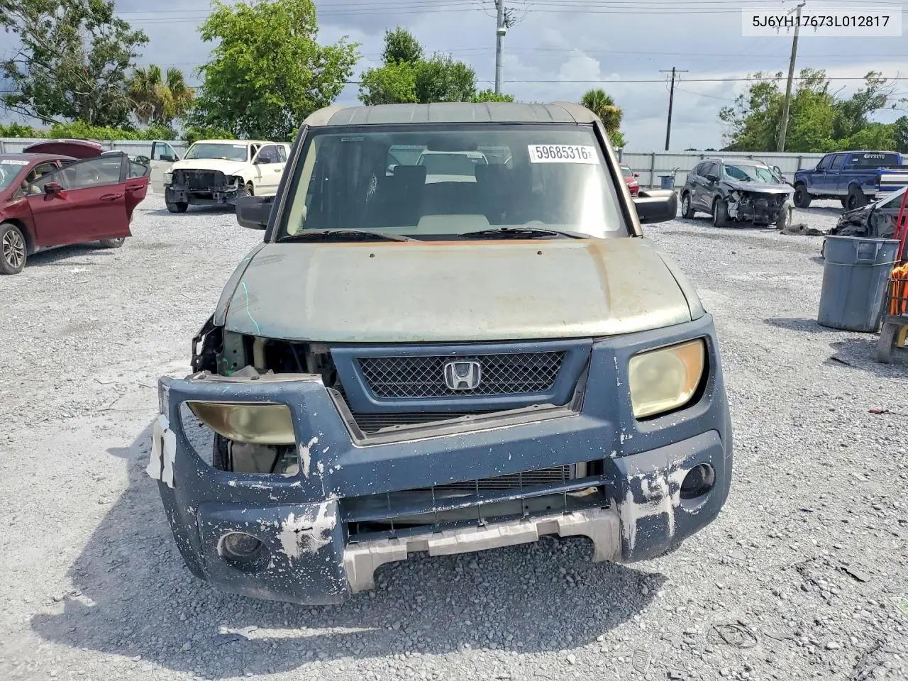 2003 Honda Element Ex VIN: 5J6YH17673L012817 Lot: 59685316