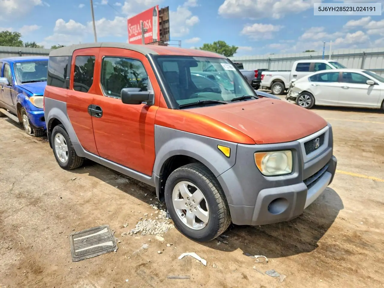 2003 Honda Element Ex VIN: 5J6YH28523L024191 Lot: 61221066