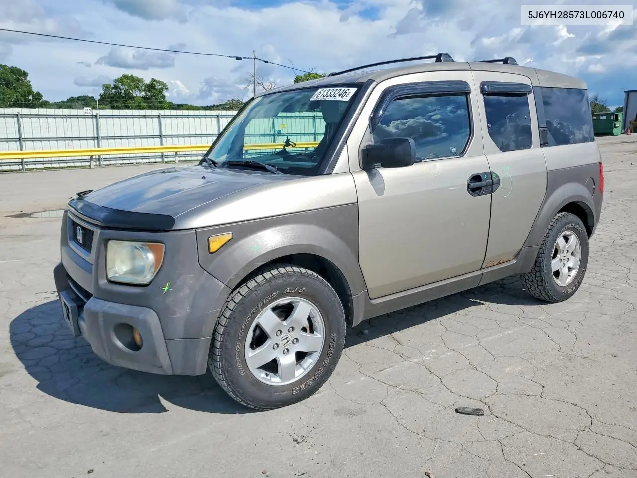2003 Honda Element Ex VIN: 5J6YH28573L006740 Lot: 61333246