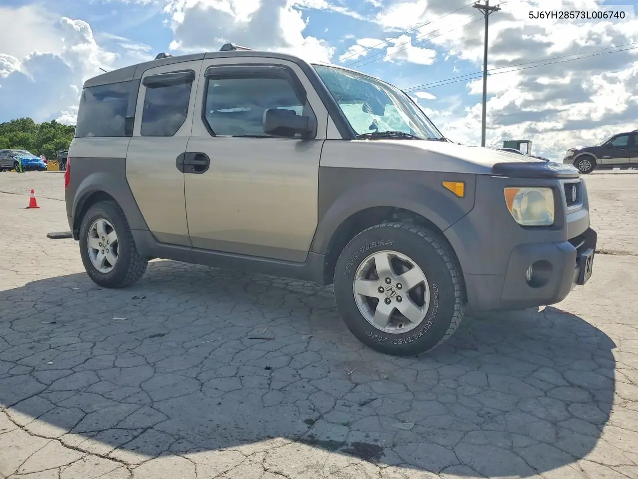 2003 Honda Element Ex VIN: 5J6YH28573L006740 Lot: 61333246