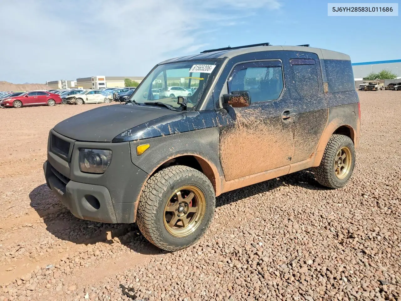 2003 Honda Element Ex VIN: 5J6YH28583L011686 Lot: 61565206