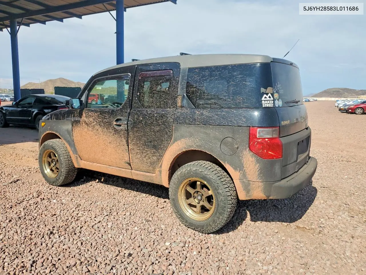 2003 Honda Element Ex VIN: 5J6YH28583L011686 Lot: 61565206