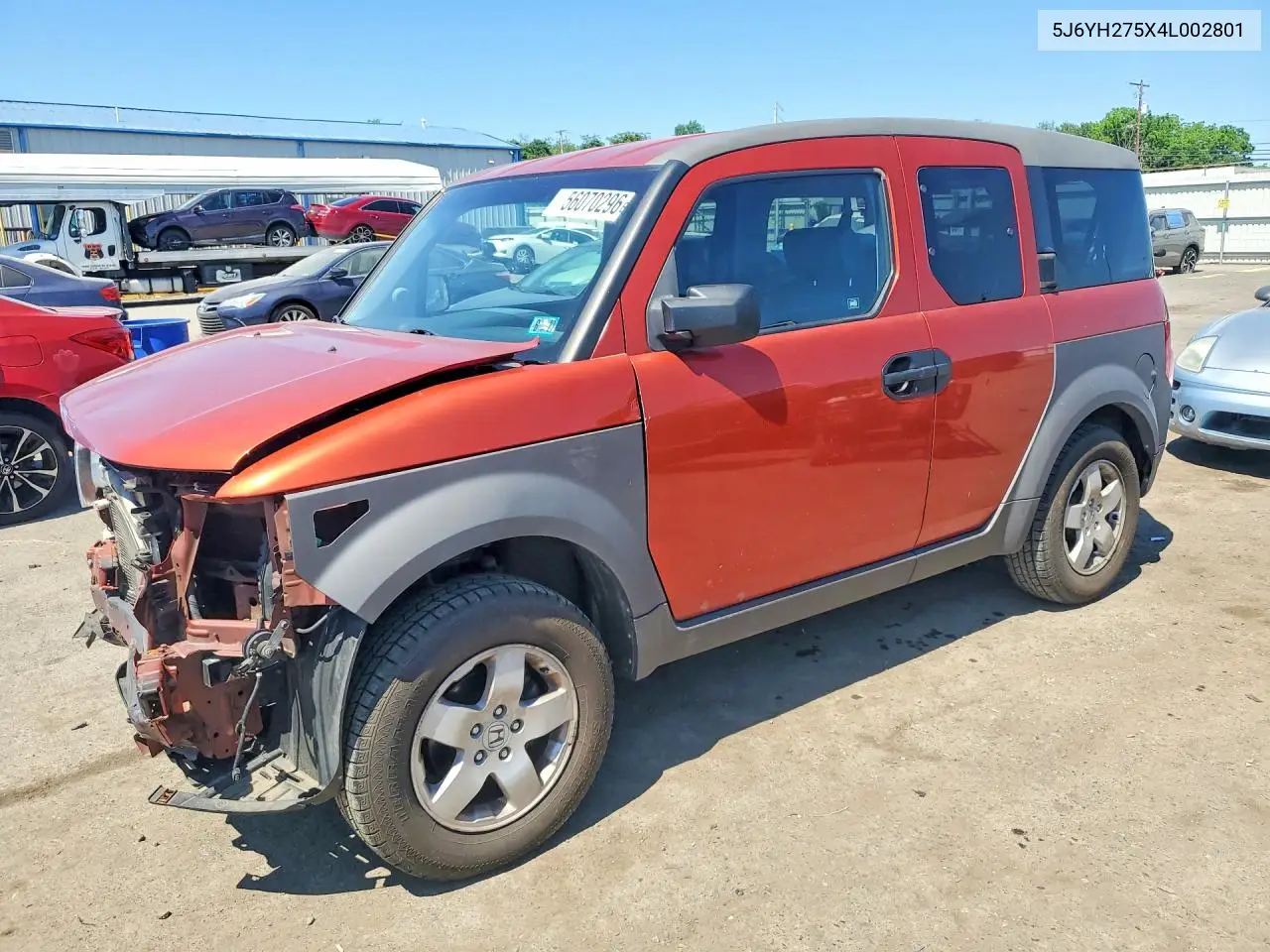 2004 Honda Element Ex VIN: 5J6YH275X4L002801 Lot: 56070296