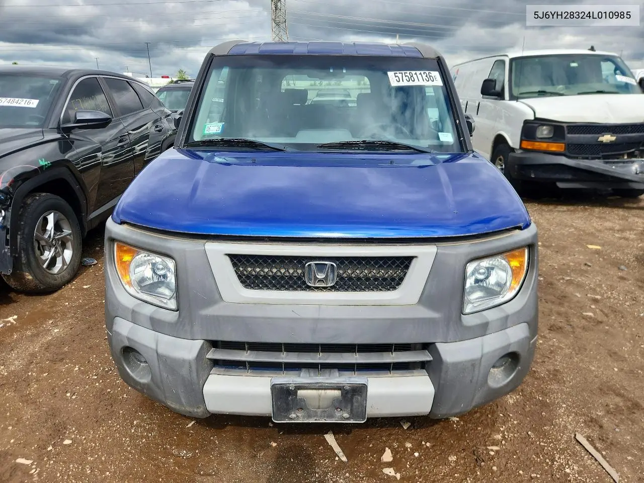 2004 Honda Element Lx VIN: 5J6YH28324L010985 Lot: 57581136