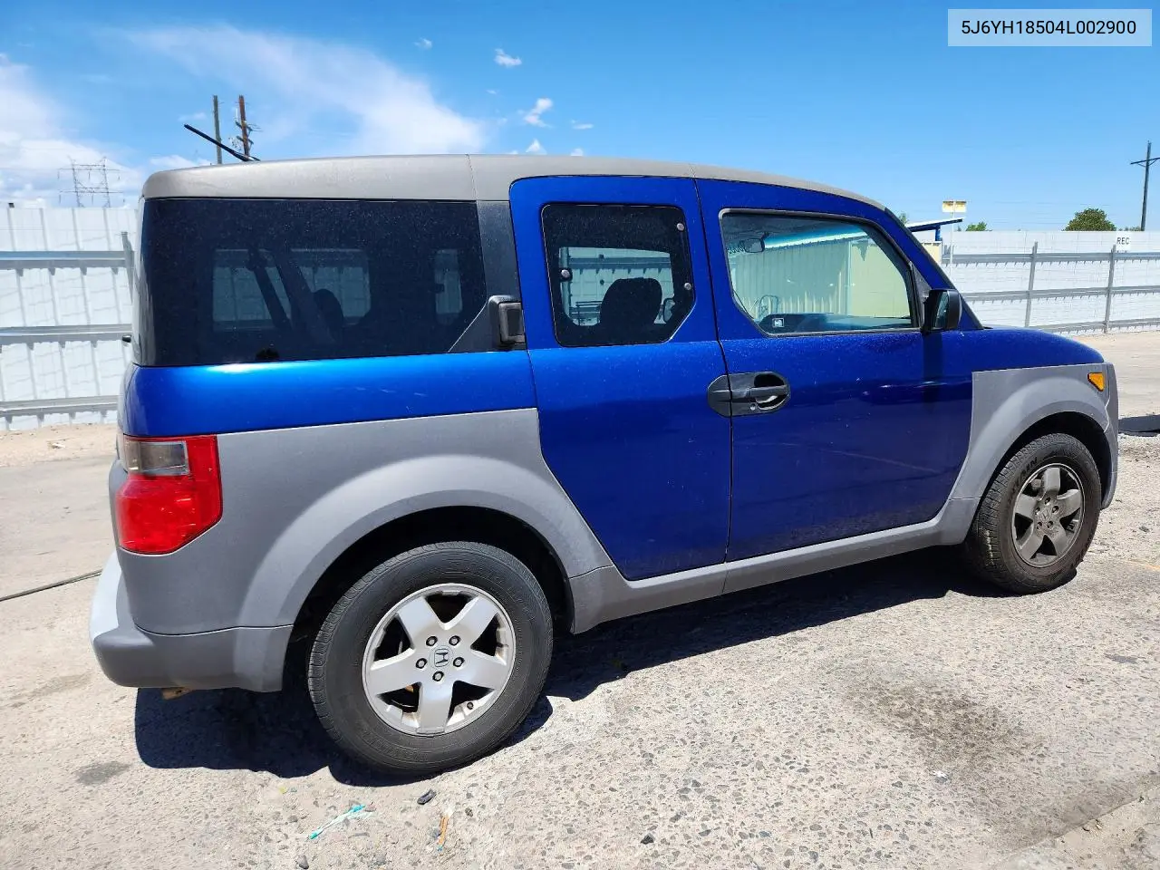 2004 Honda Element Ex VIN: 5J6YH18504L002900 Lot: 60853996