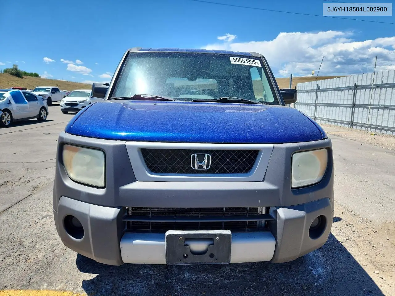 2004 Honda Element Ex VIN: 5J6YH18504L002900 Lot: 60853996