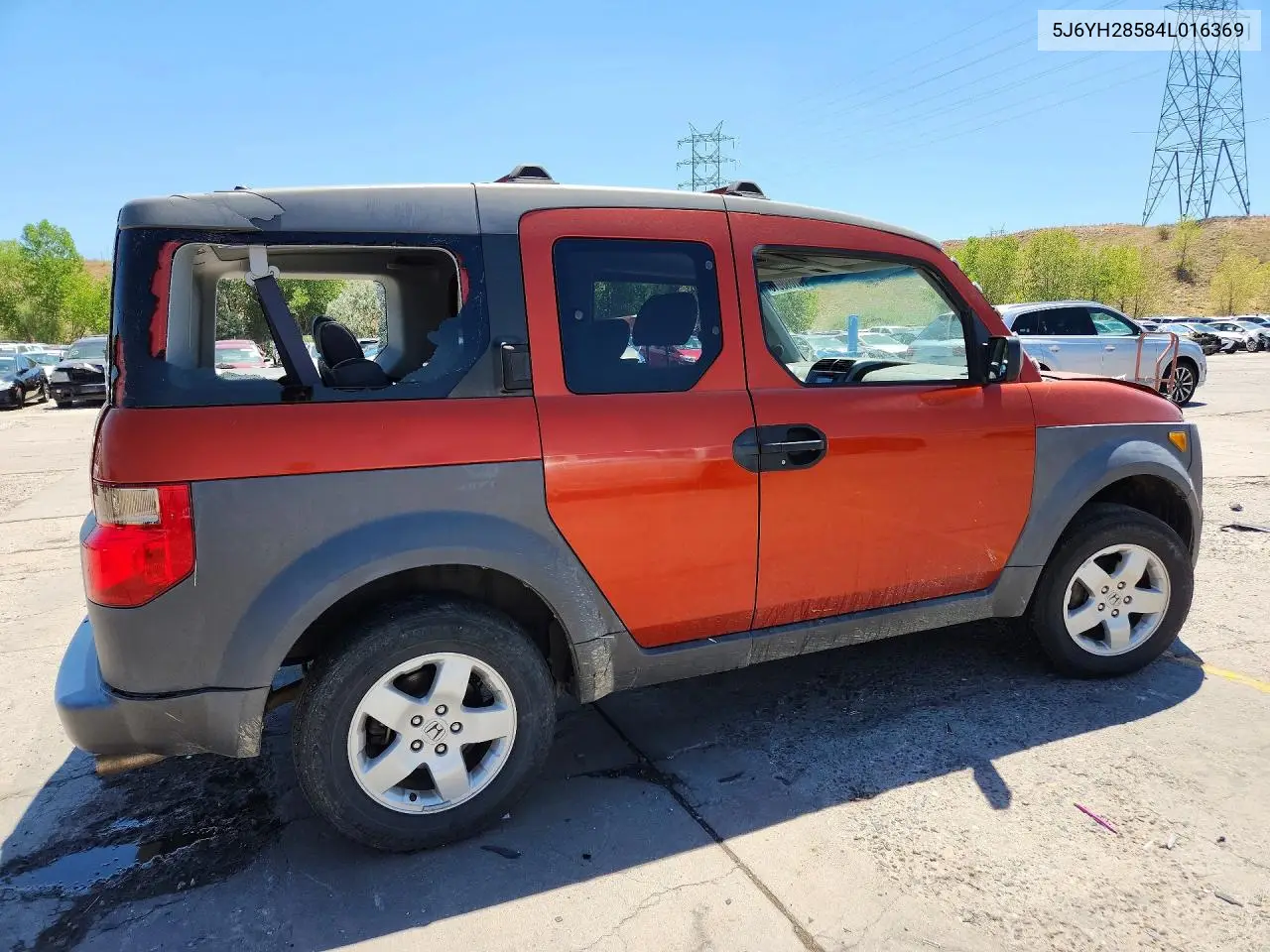 2004 Honda Element Ex VIN: 5J6YH28584L016369 Lot: 61038916