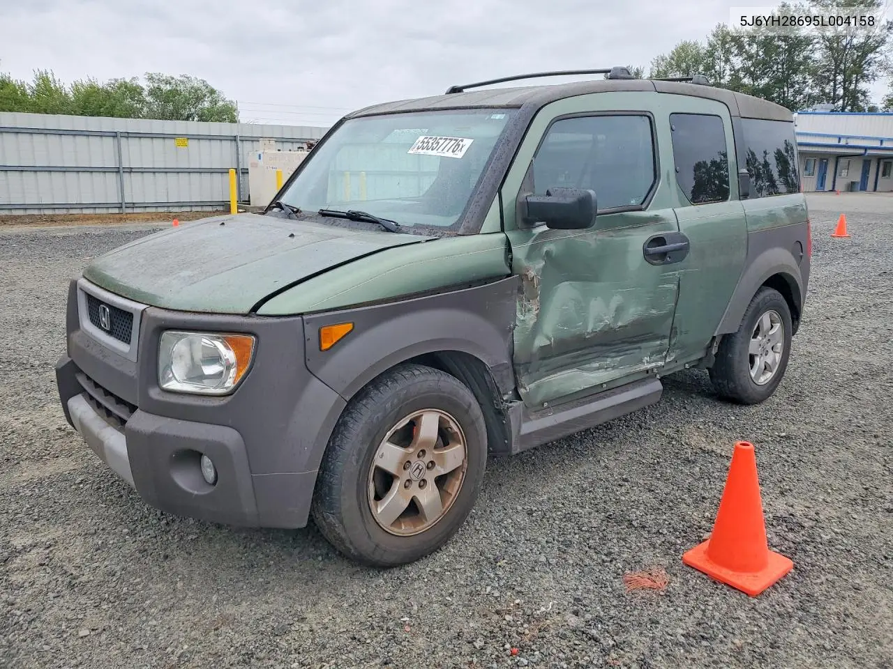 2005 Honda Element Ex VIN: 5J6YH28695L004158 Lot: 55357776