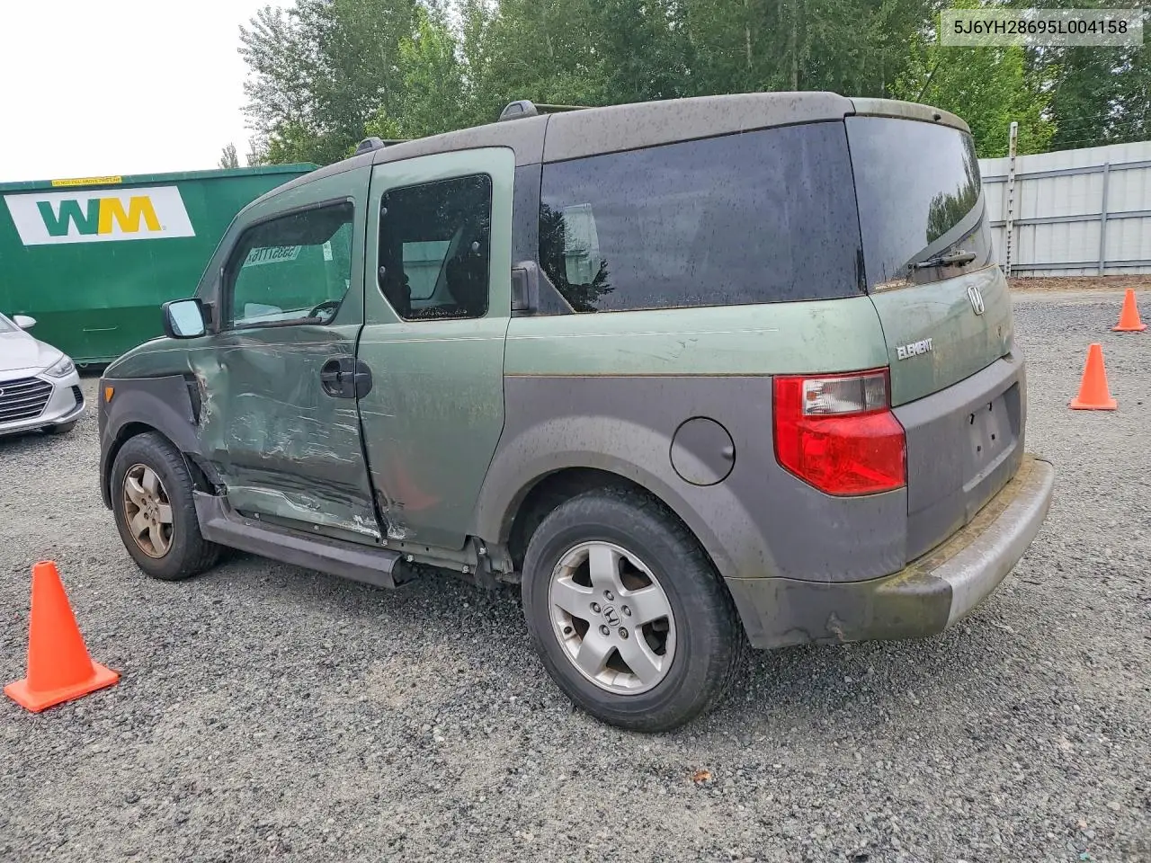 2005 Honda Element Ex VIN: 5J6YH28695L004158 Lot: 55357776