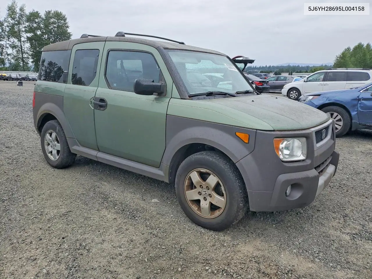 2005 Honda Element Ex VIN: 5J6YH28695L004158 Lot: 55357776