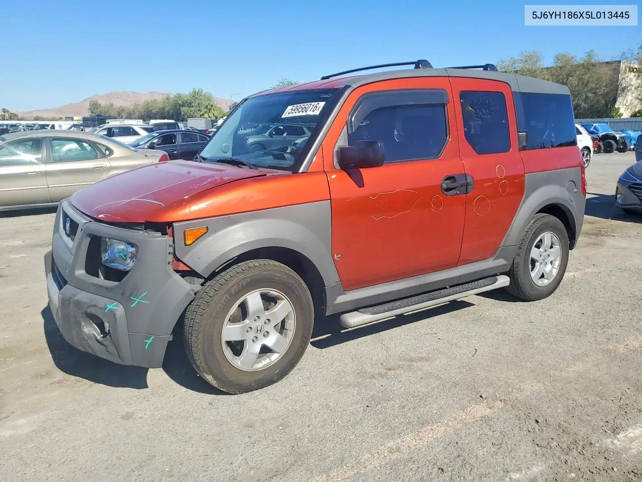 2005 Honda Element Ex VIN: 5J6YH186X5L013445 Lot: 59956016
