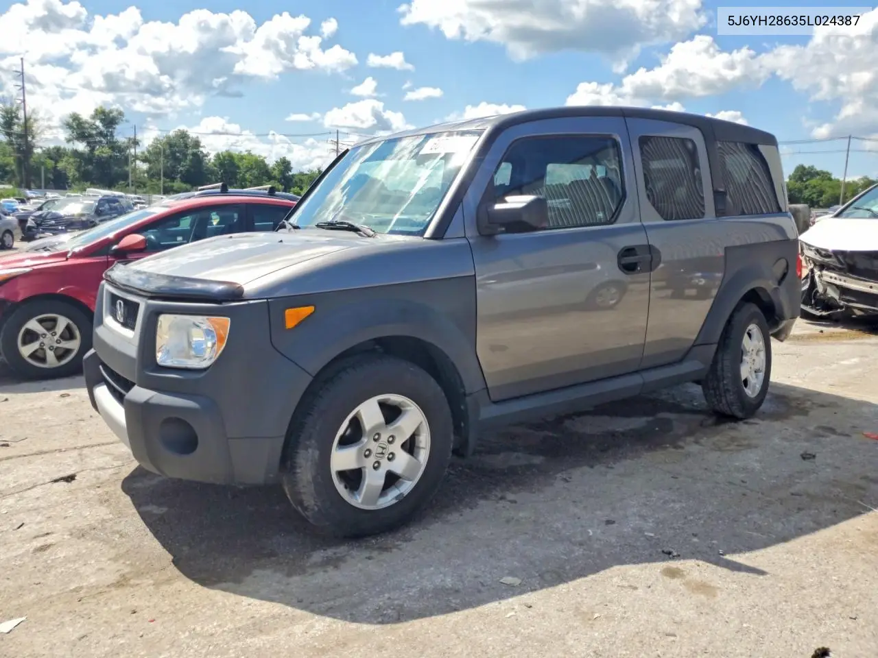 2005 Honda Element Ex VIN: 5J6YH28635L024387 Lot: 60700496