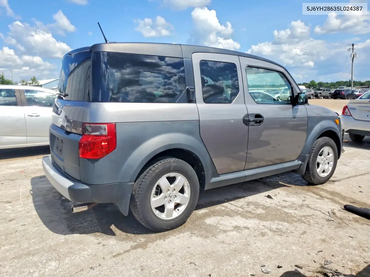 2005 Honda Element Ex VIN: 5J6YH28635L024387 Lot: 60700496