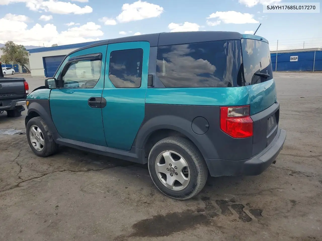 2005 Honda Element Ex VIN: 5J6YH17685L017270 Lot: 61052106