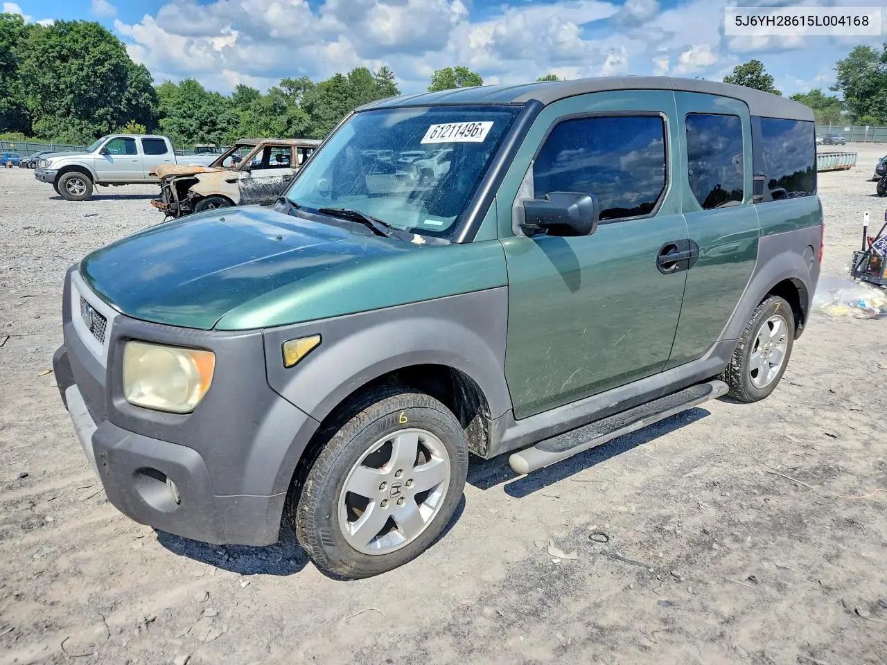 2005 Honda Element Ex VIN: 5J6YH28615L004168 Lot: 61211496