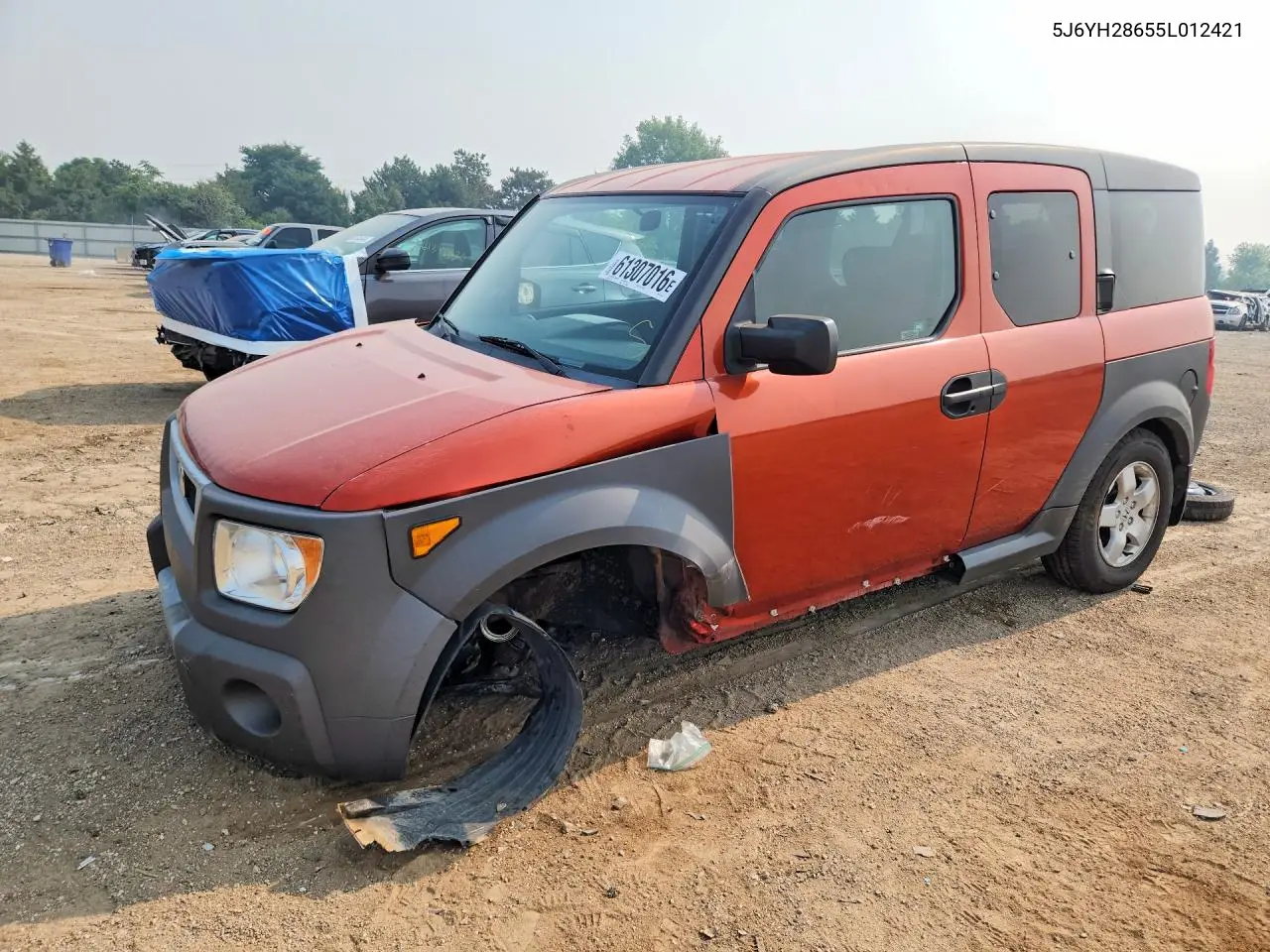 2005 Honda Element Ex VIN: 5J6YH28655L012421 Lot: 61307016