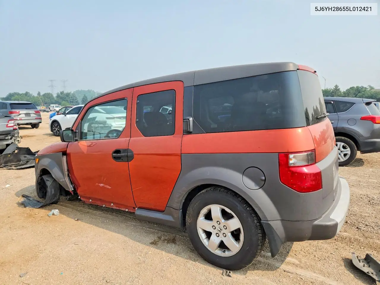 2005 Honda Element Ex VIN: 5J6YH28655L012421 Lot: 61307016
