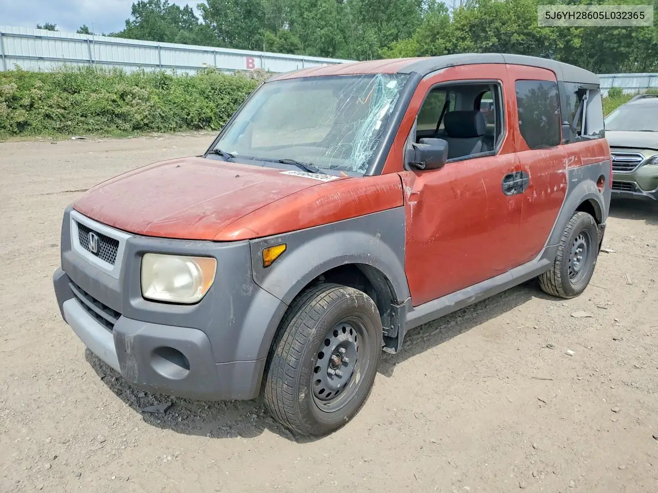 2005 Honda Element Ex VIN: 5J6YH28605L032365 Lot: 61664526