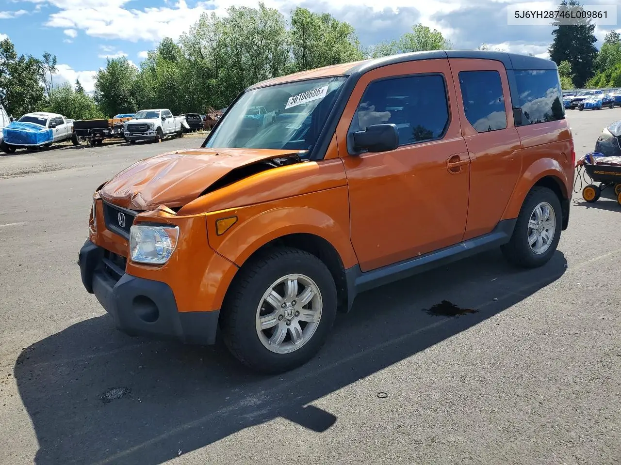 2006 Honda Element Ex VIN: 5J6YH28746L009861 Lot: 56108686