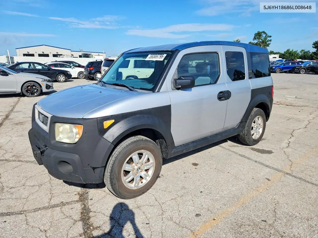 2006 Honda Element Ex VIN: 5J6YH18686L008648 Lot: 56589796