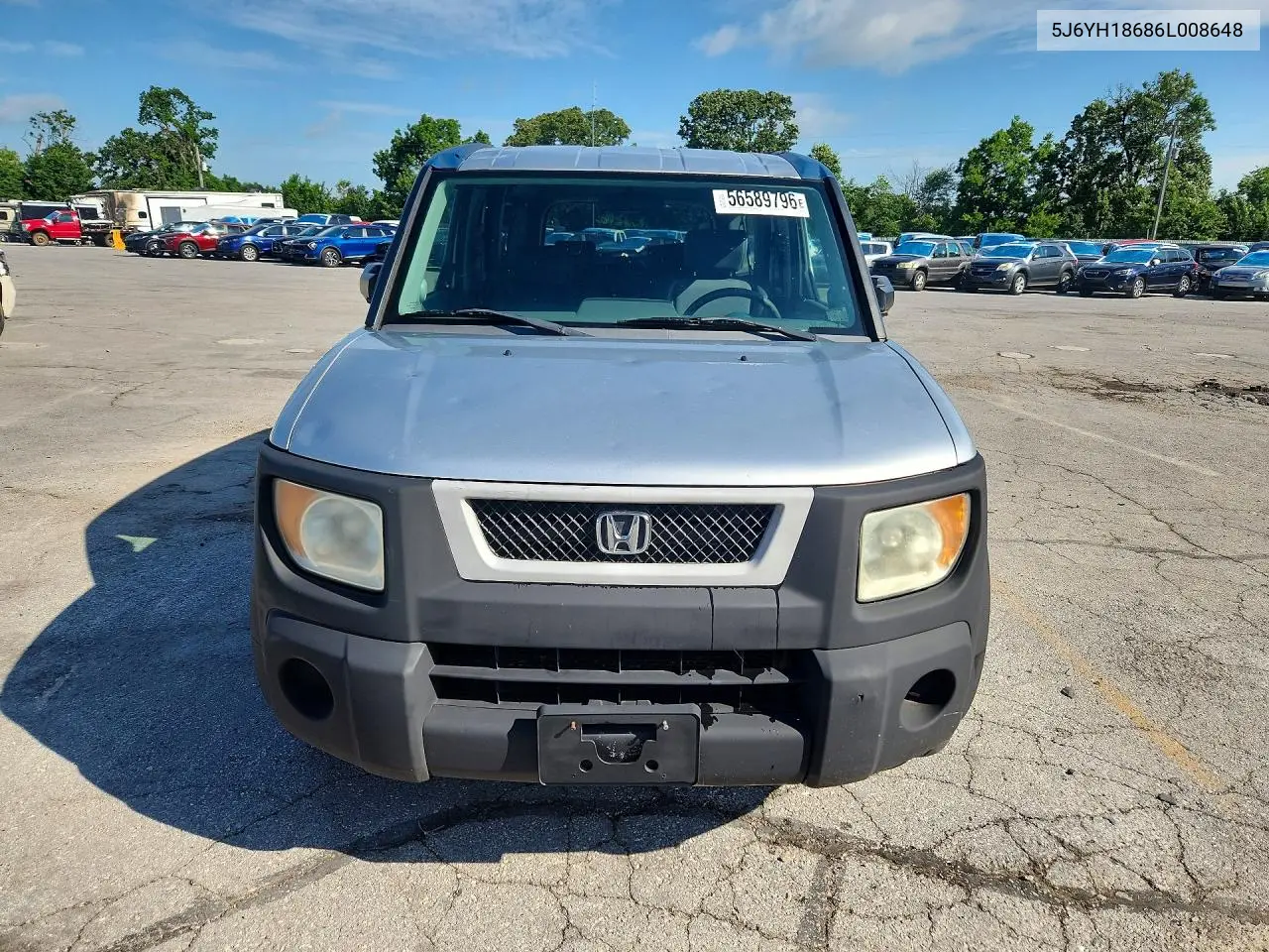 2006 Honda Element Ex VIN: 5J6YH18686L008648 Lot: 56589796