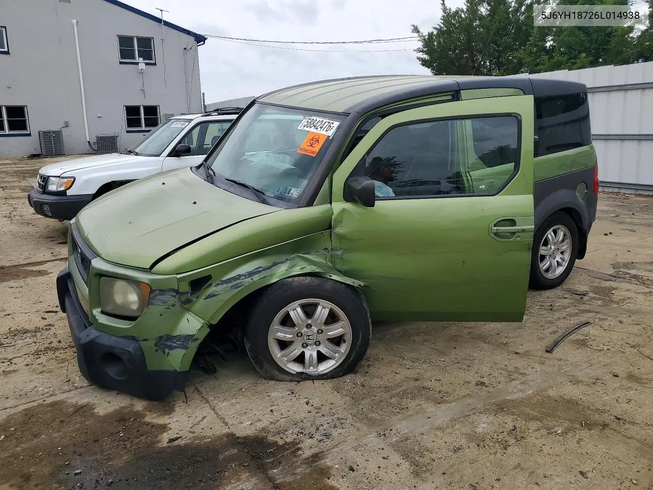 2006 Honda Element Ex VIN: 5J6YH18726L014938 Lot: 58842476