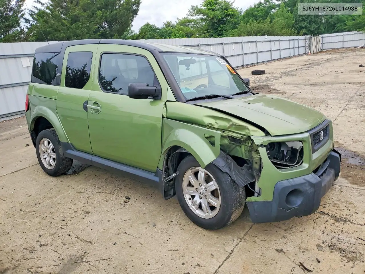 2006 Honda Element Ex VIN: 5J6YH18726L014938 Lot: 58842476